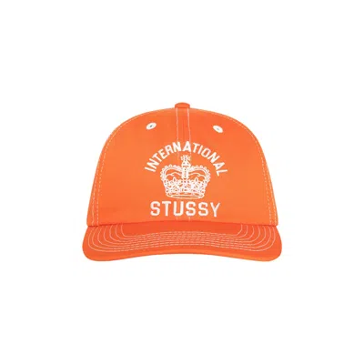 Pre-owned Stussy Mid-depth International Crown Strapback 'coral' | Orange | Men's Size Onesize