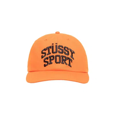 Pre-owned Stussy Mid-depth Sport Snapback 'orange' | Men's Size Onesize