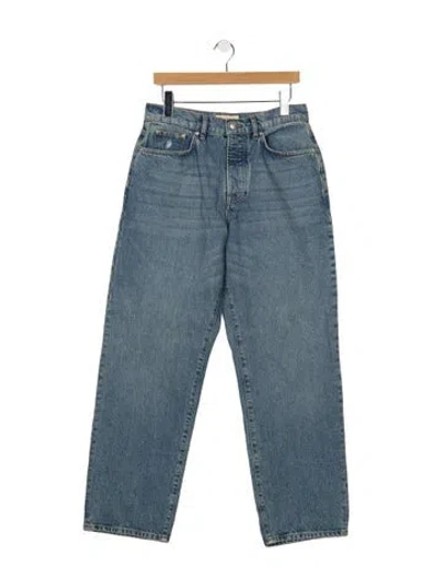 Pre-owned Stussy Mid-rise Straight Leg Jeans W/ Tags In Blue