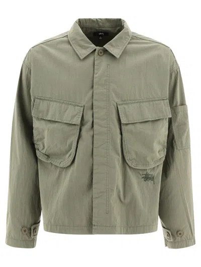 Stussy Military Jackets Green