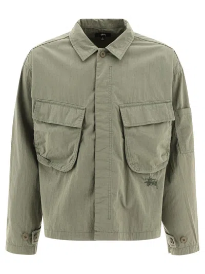 Stussy Stüssy "military" Overshirt Jacket In Green