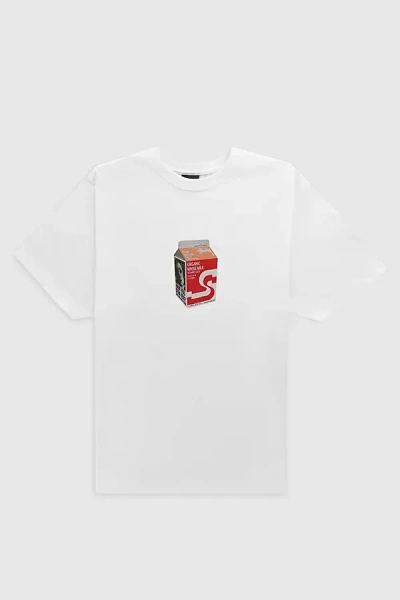 Stussy Milk Tee In White, Men's At Urban Outfitters