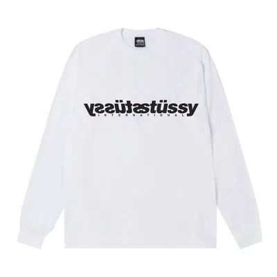 Pre-owned Stussy Mirror Long-sleeve Tee 'white' | Men's Size S