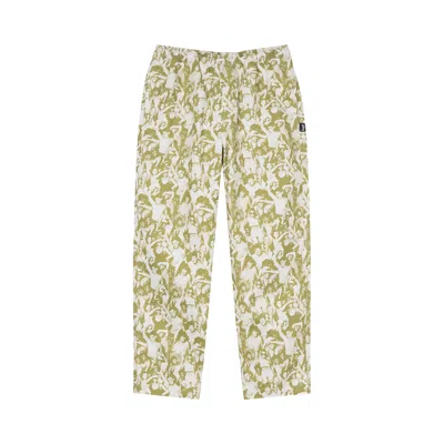 Pre-owned Stussy Mob Beach Pant 'green'