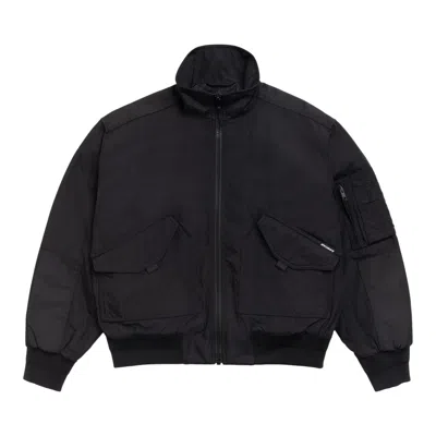 Pre-owned Stussy Mock Neck Flight Bomber 'black' | Men's Size L