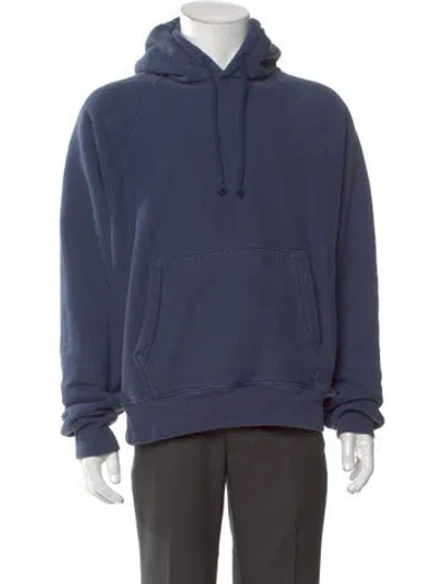 Pre-owned Stussy Mock Neck Long Sleeve Pullover In Blue