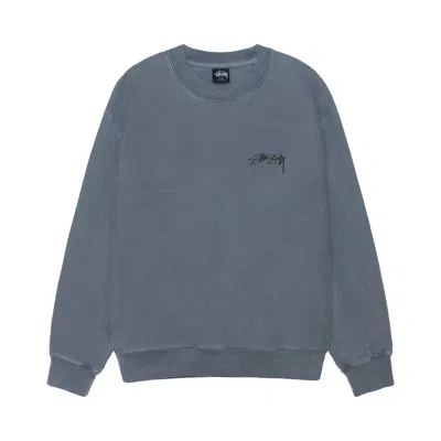 Pre-owned Stussy Modern Age Crew Pigment Dyed 'navy' | Blue | Men's Size L
