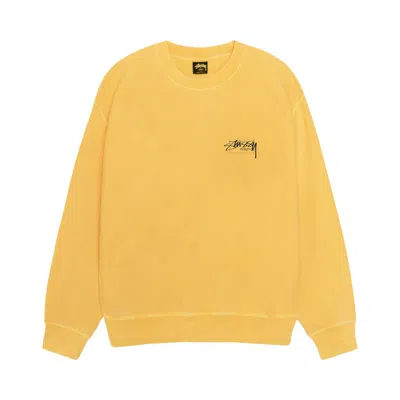 Pre-owned Stussy Modern Age Crew Pigment Dyed 'yellow' | Men's Size M