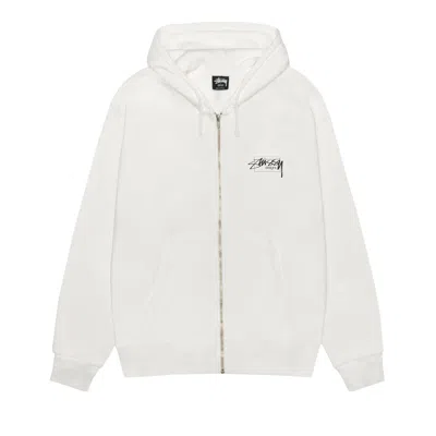 Pre-owned Stussy Modern Age Zip Hoodie Pigment Dyed 'natural' | Cream | Men's Size M