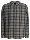 Stussy Ex Files Plaid Shirt In Gray