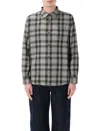 Stussy Ex Files Plaid Shirt In Gray