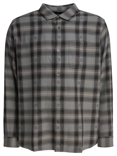 Stussy Motif Plaid Shirt Shirts Grey