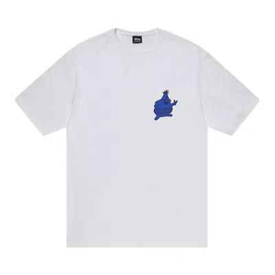Pre-owned Stussy Mr. Blob Spiral Tee 'white'