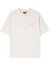 Stussy Lazy Logo-print T-shirt In Natural