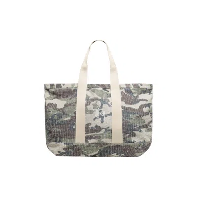 Pre-owned Stussy Needle Punch Tote Bag 'camo' | Multi-color | Men's Size Onesize
