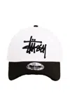 Stussy New Era 9forty Logo Baseball Cap In White