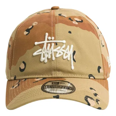 Stussy New Era 9twenty Basic Cap 'desert Camo' In Brown