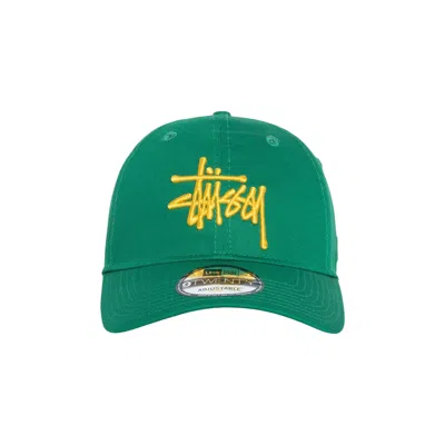 Pre-owned Stussy New Era 9twenty Basic Strapback 'kelly Green' | Men's Size Onesize