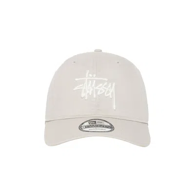 Pre-owned Stussy New Era 9twenty Basic Strapback 'stone' | Cream | Men's Size Onesize In White