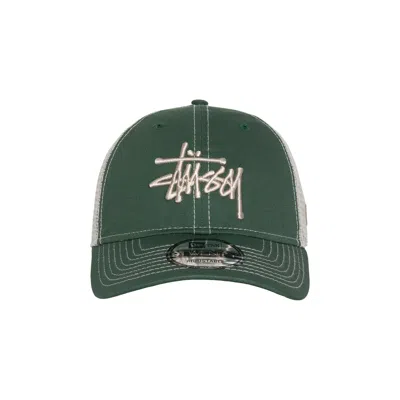 Pre-owned Stussy New Era 9twenty Basic Trucker 'green' | Men's Size Onesize