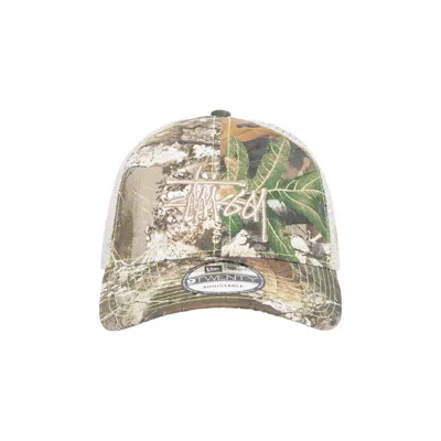 Pre-owned Stussy New Era 9twenty Basic Trucker 'real Tree Edge' | Multi-color | Men's Size Onesize