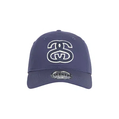 Pre-owned Stussy New Era 9twenty Ss Appliqué Hat 'navy' | Blue | Men's Size Onesize