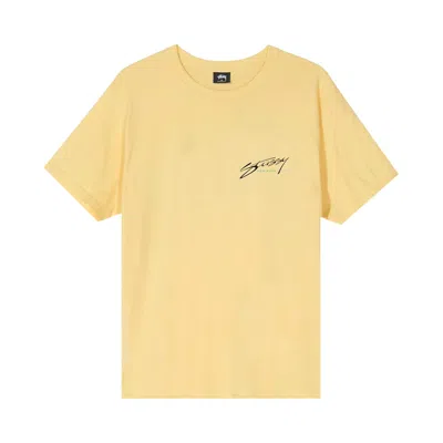 Pre-owned Stussy New Wave Designs Tee 'yellow' | Men's Size S