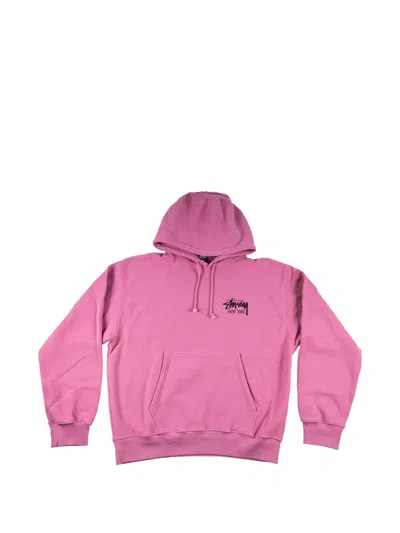 Stussy New York Chapter Hoodie In Pink
