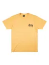 Stussy New York Cotton T-shirt In Yellow