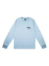 Stussy New York Long Sleeves T-shirt In Blue