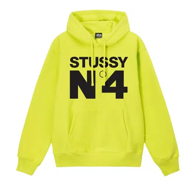 Pre-owned Stussy No.4 Hoodie 'keylime' In Green
