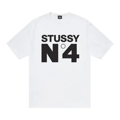 Pre-owned Stussy No.4 Tee 'white'