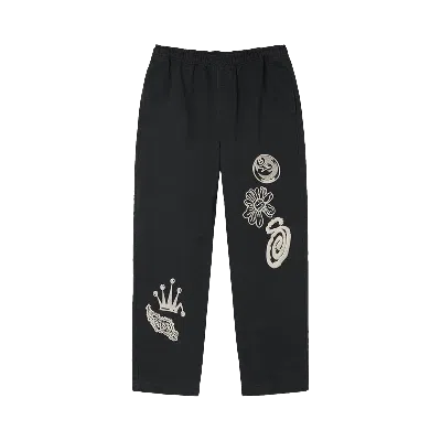 Pre-owned Stussy Noma Icon Beach Pant 'washed Black'
