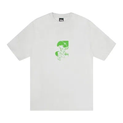 Pre-owned Stussy Nurture Tee 'fog' In Grey