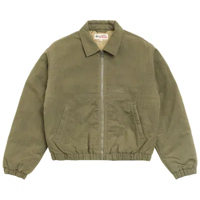 Pre-owned Stussy Nyco Collared Work Jacket 'green' | Men's Size Xxl