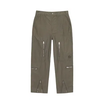 Pre-owned Stussy Nyco Flight Pant 'olive' In Green