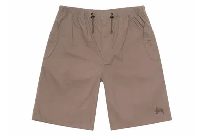 Pre-owned Stussy Nyco Over Short Mushroom