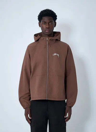 Stussy Nylon Beach Shell Jacket In Brown