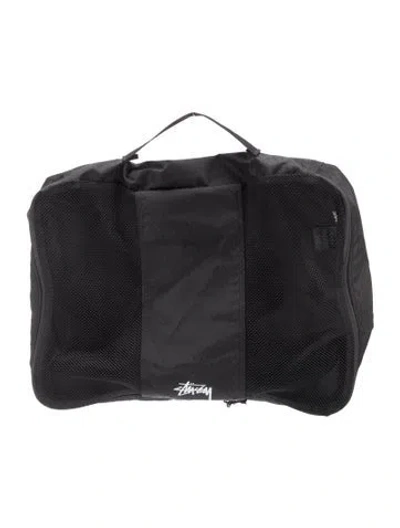 Pre-owned Stussy Nylon Top Handle Bag In Black