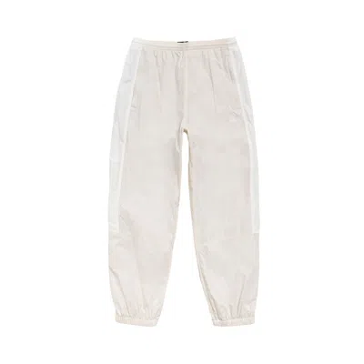 Pre-owned Stussy Nylon Track Pant 'bone' | Cream | Men's Size L In White