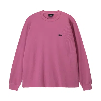 Pre-owned Stussy O'dyed Long-sleeve Thermal 'magenta' | Pink | Men's Size M