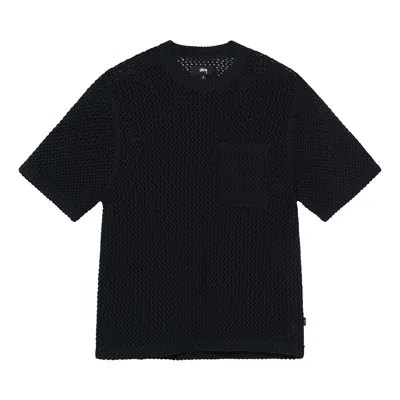 Pre-owned Stussy O'dyed Mesh Crew 'black' | Men's Size S