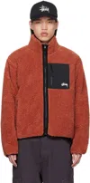 Stussy Double-sided Casual Jacket In Tera Terracotta