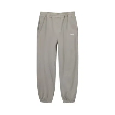 Pre-owned Stussy Overdyed Stock Logo Pant 'sand' In Grey