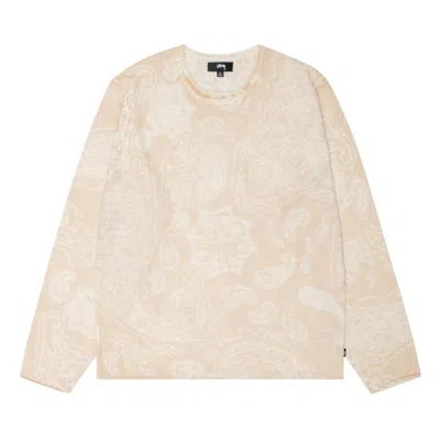 Pre-owned Stussy Paisley Sweater 'natural' In Cream