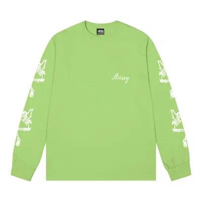 Pre-owned Stussy Paradise Lost Long-sleeve Tee 'tea' In Green