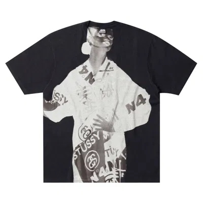 Pre-owned Stussy Paris Tee 'faded Black' | Men's Size L