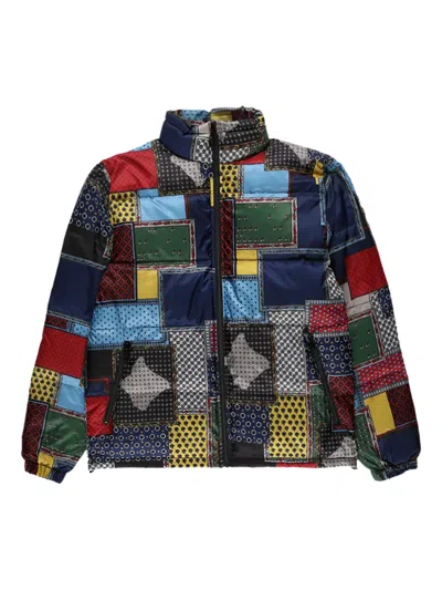 Stussy Patchwork Puffer Jacket In Multi