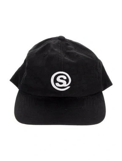 Pre-owned Stussy Pattern Print Baseball Cap In Black