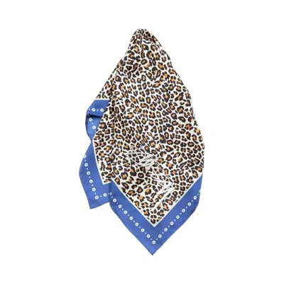 Pre-owned Stussy Pattern Silk Bandana 'leopard' | Tan | Men's Size Onesize In Brown